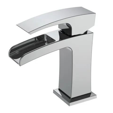 Змішувач для умивальника Koer KB-14007-01 водоспад (Колір хром) (KR3446)