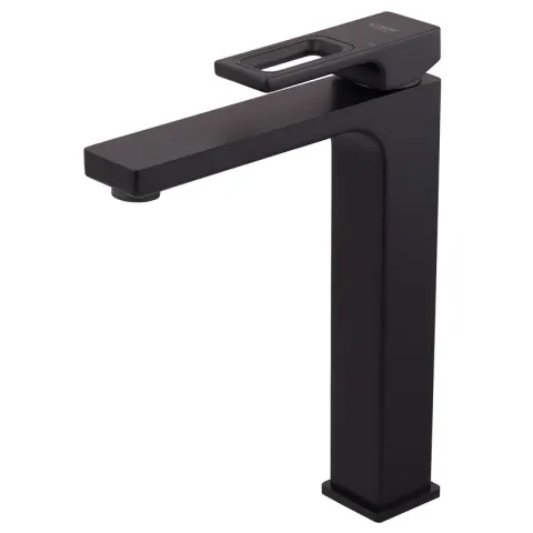Змішувач для умивальника Koer KB-11009-05 високий (Колір чорний) (KR3501)