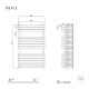 Рушникосушка дизайнерська Ideale Mila 11 14/810/500 білий