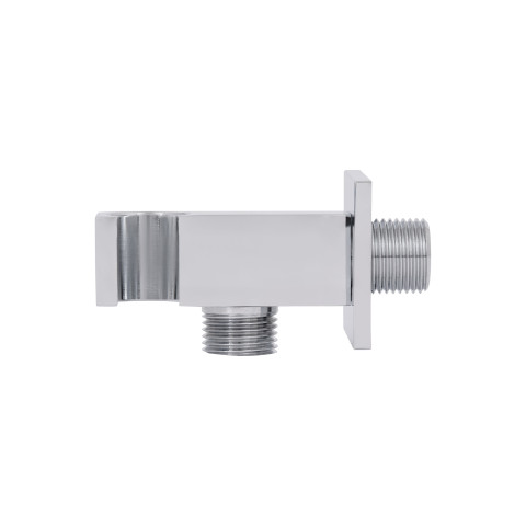 Підключення з тримачем для шланга Qtap Spojeni прямоугольне QTCRMBH130 Chrome (Fixsit)