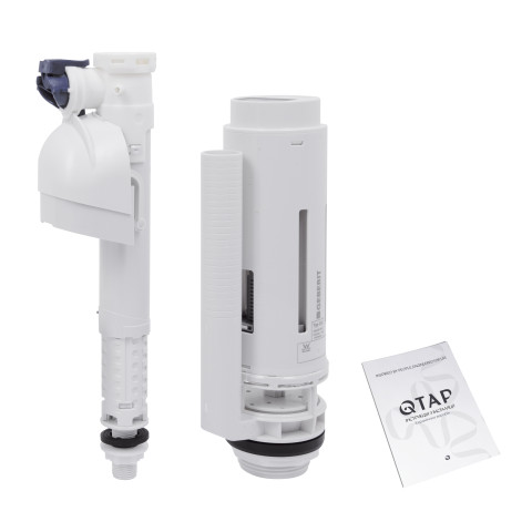 Унітаз-компакт Qtap Crow безобідковий з сідінням Soft-close QT05222170W