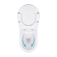 Унітаз підвісний Qtap Jay безобідковий з сідінням Soft-close QT07335176W