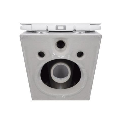 Унітаз підвісний Qtap Jay безобідковий з сідінням Soft-close QT07335176W