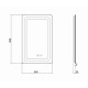 Дзеркало Qtap Mideya (DC-F911) 500х800 з LED-підсвічуванням Touch, з антизапотіванням, димером QT2078F911W