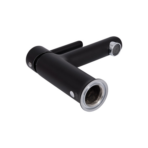 Змішувач для раковини Qtap Grand QTGRABCR001F Chrome/Black