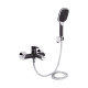 Змішувач для ванни Qtap Grand (з душовим гарнітуром) QTGRABCR006 Chrome/Black