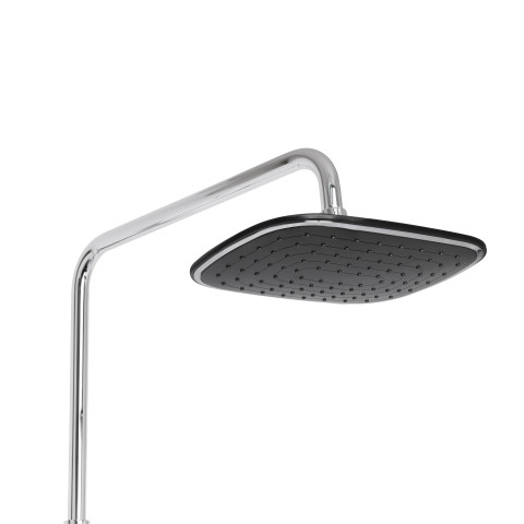 Душова система універсальна Qtap Grand на три споживача (з виливом) QTGRABCR1004 Chrome/Black