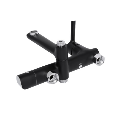 Душова система універсальна Qtap Grand на три споживача (з виливом) QTGRABCR1004 Chrome/Black