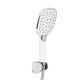 Змішувач для ванни Qtap Grand (з душовим гарнітуром) QTGRAWCR006 Chrome/White