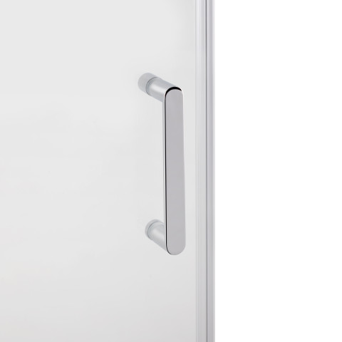 Душові двері в нішу Qtap Taurus CRM201-11.C6 97-108x200 см, скло Clear 6 мм, покриття CalcLess