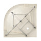 Душовий бокс Lidz Tani SB90x90.SAT.LOW.FR, скло Frost 4 мм
