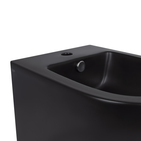 Біде підвісне Qtap Robin 495х370х325 Matt black QT1355046FMB