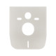 Готове рішення Qtap для ванної кімнати: підвісний унітаз Swan Rimless 520х360х320 + комплект інсталяції Nest 4 в 1 (кругла клавіша Satin)