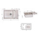 Кухонна мийка Lidz 781x510/200 MAR-07 (LIDZMAR07781510200)