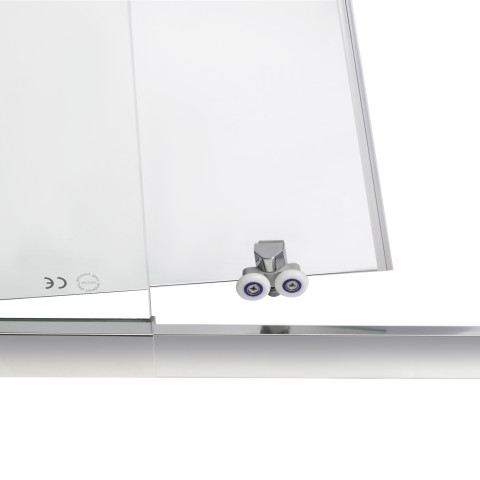 Душові двері в нішу Qtap Taurus CRM209-1.C6 90-100x200 см, скло Clear 6 мм, покриття CalcLess