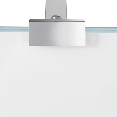 Душова перегородка Qtap Walk-In Standard CRM209.C8 90х200 см, скло Clear 8 мм, покриття CalcLess