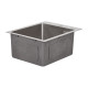 Мийка для кухні інтегрована Lidz Handmade H4050 (LDH4050BRU39258) Brushed Steel 3,0/1,0 мм