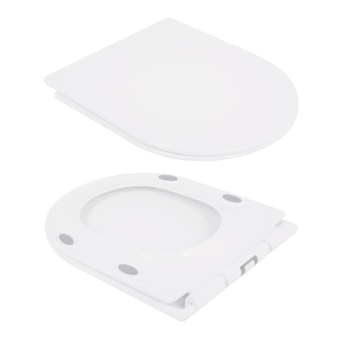 Унітаз-компакт Qtap Presto безобідковий з сідінням Soft-close QT24221217AW