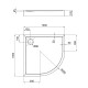 Душовий піддон Qtap Robin 301112 100x100x12 см + сифон