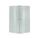 Душова кабіна Lidz Latwa SC90x90.SAT.HIGH.FR, скло Frost 4 мм без піддона