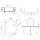 Душовий піддон Lidz KAPIELKA ST80x80x26 з панеллю