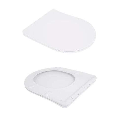 Унітаз підвісний Qtap Jay безободковий Ultra Quiet з сидінням Soft-close QT07335177W