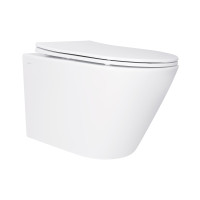 Унітаз підвісний Qtap Swan безободковий Ultra Quiet з сидінням Soft-close QT16335179W