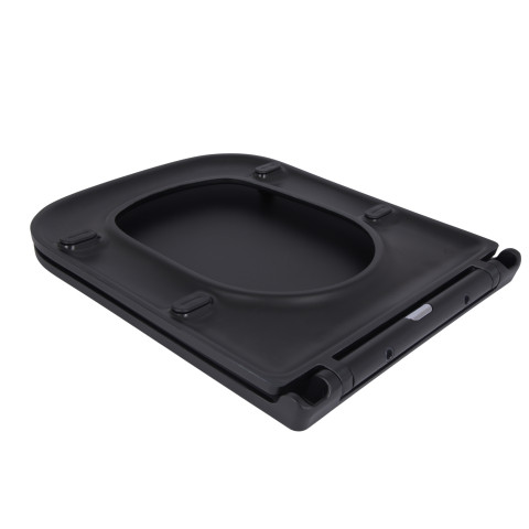 Сидіння для унітаза Qtap Tern 420х340х35 мм, Matt Black, з мікроліфтом, Slim Duroplast, Quick Release QT99HY2322MB