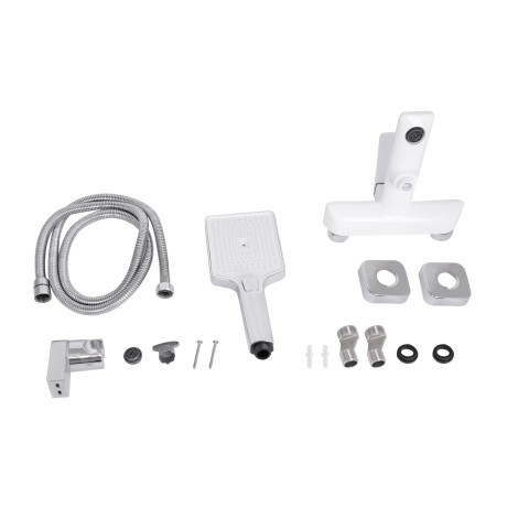 Змішувач для ванни Qtap Presto (з душовим гарнітуром) QTPRE259CRW45579 Chrome/White