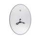 Дзеркало Qtap Mideya 500х700 з LED-підсвічуванням Touch, з антизапотіванням, димером QT2078NCR5070W