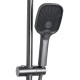 Душова система універсальна Qtap Gemini на три споживача (з виливом) QTGEM111GMB45688 Gunmetal Black PVD