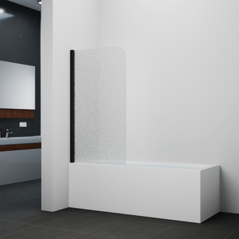 Штора на ванну Qtap Standard BLM407513APL скло Pear 6 мм, 75х140 см, ліва