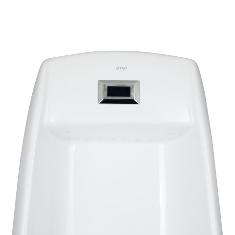 Пісуар підлоговий Qtap Scorpio з ІЧ-датчиком автоматичного змиву 430х370х990 White QT1488101HW