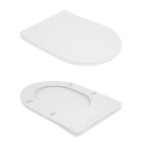 Унітаз-компакт Qtap Robin Ultra Quiet безободковий з сидінням Soft-close QT13226089AW