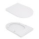 Унітаз-компакт Qtap Robin Ultra Quiet безободковий з сидінням Soft-close QT13226089AW