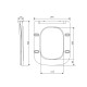Сидіння для унітаза Qtap (Crow 490) з мікроліфтом Slim QT99SC6108W