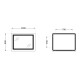 Дзеркало Qtap Cardinal (CA1) 1000х800 з LED-підсвічуванням Touch, з антизапотіванням, з димером, рег. темп. кольору (3000-6500K) QT0478C10080