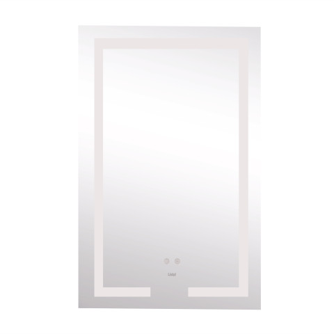 Дзеркало Lidz Kubis 500х800 з LED-підсвічуванням Touch, з антизапотіванням, з димером, рег. яскравості LD78LF9365080