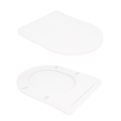 Унітаз підлоговий Qtap Virgo Ultra Quiet безобідковий з сидінням Soft-close WHITE QT18226092AW