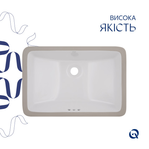 Раковина Qtap Stork 535x365x190 White QT1511H0422DW