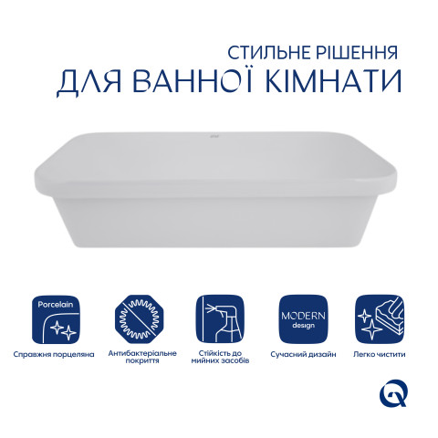 Раковина Qtap Scorpio 615х390х150 White QT1411K491WN
