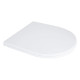 Сидіння для унітаза підлогового (Dove) 425×363×30 мм, White, з мікроліфтом, Slim Duroplast, Quick Release QT06228380BW3 Qtap