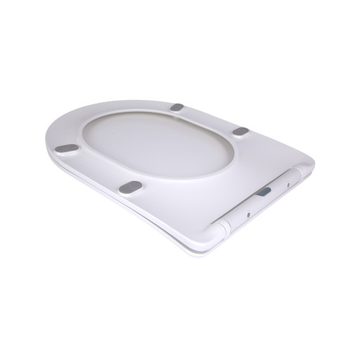 Сидіння для унітаза підлогового (Vlasta) 560×363×30 мм, White, з мікроліфтом, Slim Duroplast, Quick Release QT28228300W3 Qtap