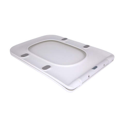 Сидіння для унітаза підлогового (Aries) 445×360×30 мм, White, з мікроліфтом? Slim Duroplast, Quick Release QT03228302W3 Qtap