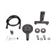 Змішувач для ванни Qtap Slavonice (з душовим гарнітуром) QTSLV259GMB48035 Gunmetal Black PVD