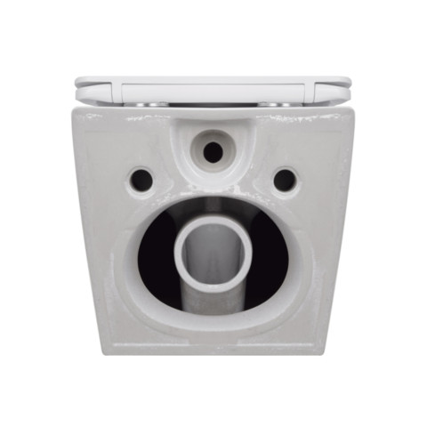 Унітаз підвісний Jay Rimless 485×360×320 мм, White, з сидінням Slim Duroplast/ Soft-close/ Quick Relase QT07335177RW Qtap