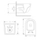 Унітаз підвісний Qtap Jay Ultra Quiet 485х360х320 мм, Matt Black, сидінням Slim Duroplast/ Soft-close/ Quick Relase QT07335177MB