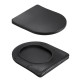 Унітаз підвісний Qtap Jay Ultra Quiet 485х360х320 мм, Matt Black, сидінням Slim Duroplast/ Soft-close/ Quick Relase QT07335177MB