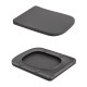 Унітаз підвісний Tern Ultra Quiet 490×365×325 мм, Anthracite, з сидінням Slim Duroplast / Soft-close / Quick Release QT17332303ASAN Qtap