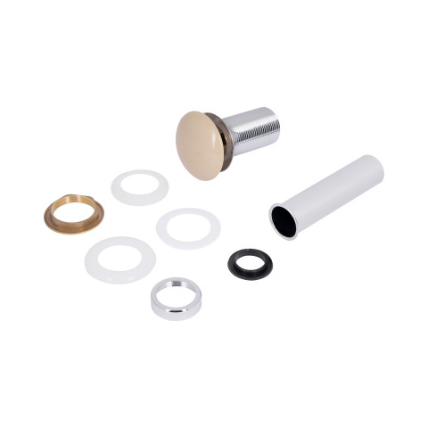 Раковина накладна Qtap Robin 500х380х140 мм, Beige, прямокутна, з донним клапаном QT04116302SB